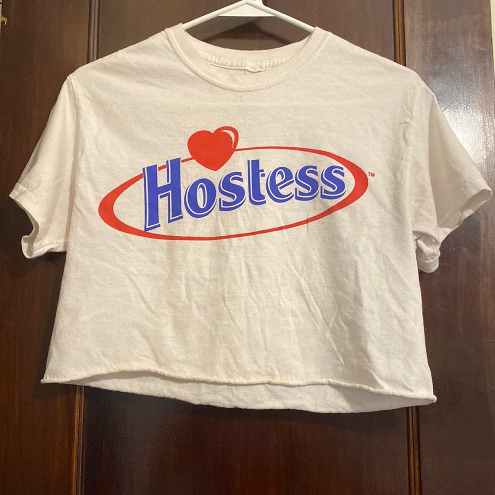 Cropped graphic T-shirt